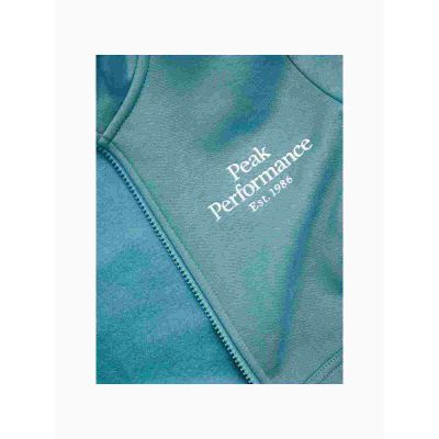 4. Bluza PEAK PERFORMANCE Original Zip Hood Junior niebieski