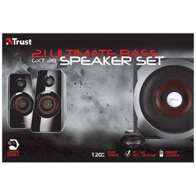 10. Głośniki TRUST GXT 38 2.1 Ultimate Bass