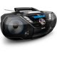 2. Philips AZB798T/12 przenośny system stereo Analogowe i cyfrowe 12 W DAB, DAB+, FM Czarny Odtwarzacz mp3