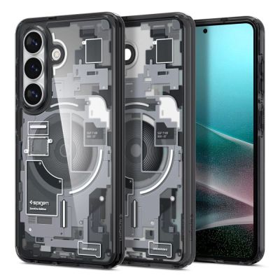 Etui Spigen Ultra Hybrid Mag MagSafe na Samsung Galaxy S26+ Zero One - przezroczysto-czarne