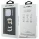 8. Etui Karl Lagerfeld FW Grained Karl & Choupette Heads Pins na iPhone 16 Pro - czarne