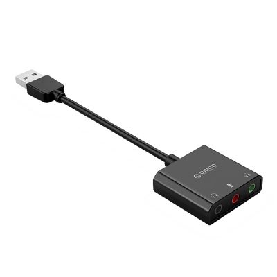 3. Zewnętrzna karta dźwiękowa Orico SKT3 USB-A - czarna