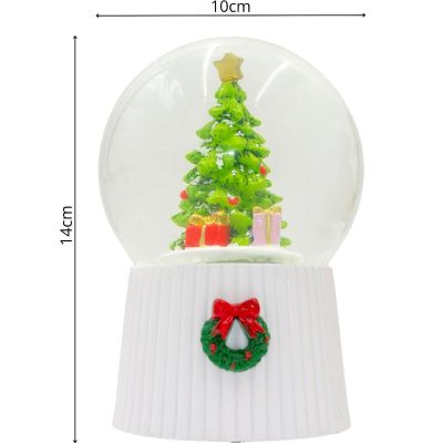 9. KULA ŚNIEŻNA 147MM LED GRAJĄCA CHOINKA