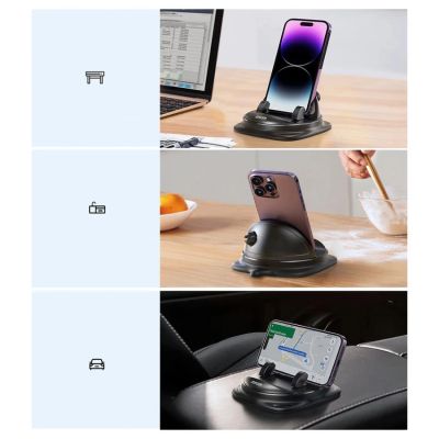 6. Uchwyt do telefonu Joyroom JR-ZS354 z przyssawką do auta, biura, domu - czarny