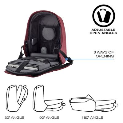 8. XD DESIGN PLECAK ANTYKRADZIEŻOWY BOBBY HERO SMALL CZERWONY P/N: P705.704