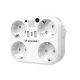 Rozgałęźnik sieciowy Wozinsky WRS-2B 4x AC 2x USB-A 2x USB-C 4000 W z lampką - biały