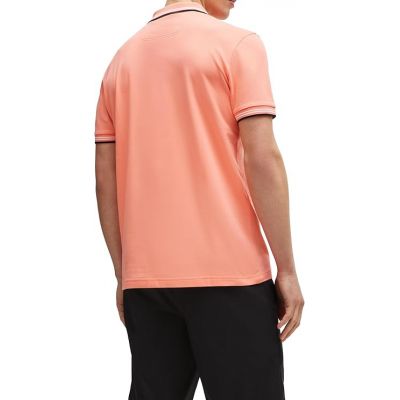 4. Koszulka męska Polo BOSS Paul Open Red slim fit czerwona (50506193-649)
