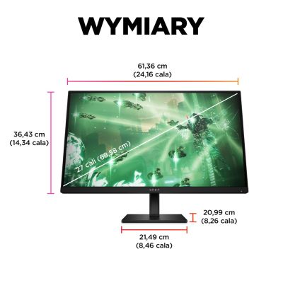 23. MONITOR HP LED, QHD 27" OMEN 27q (780H4E9) 165Hz