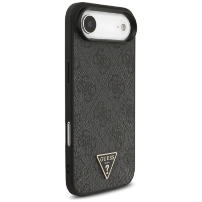 4. Etui Guess 4G Strap Triangle Logo MagSafe na iPhone 17 Air - czarne