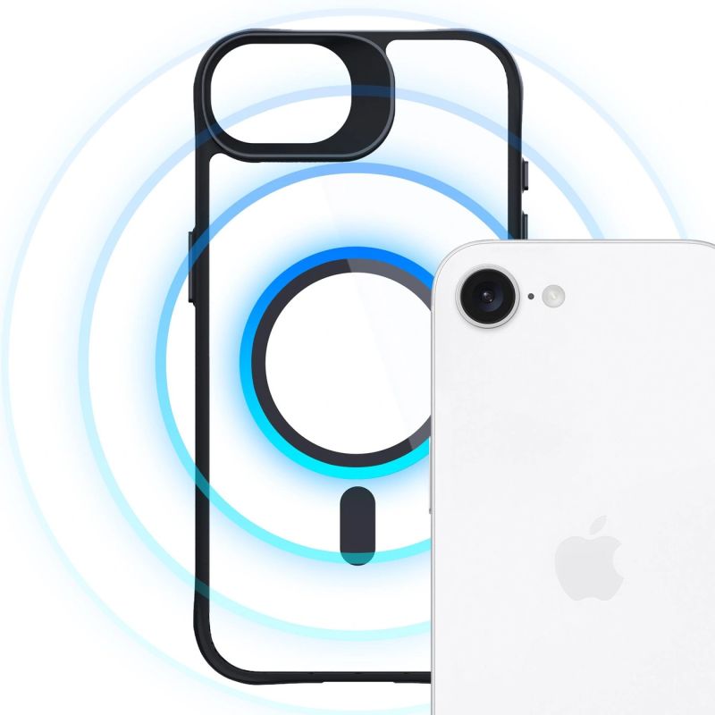 9. Etui 3mk Satin Armor MagCase na Apple iPhone 16e / SE 4 - przezroczyste