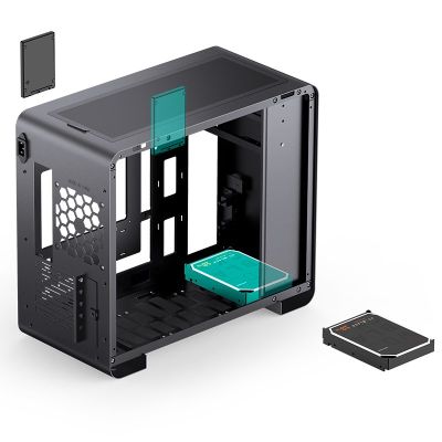 11. Jonsbo U4 Mini Mesh Micro-ATX Case - Czarny