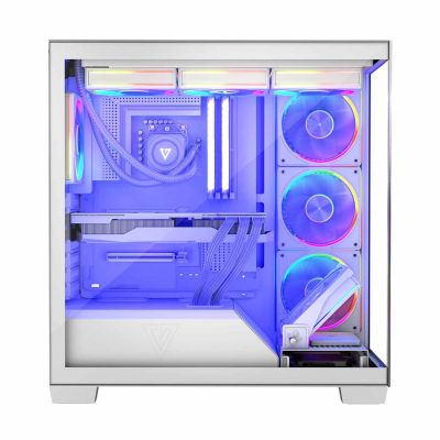 11. MODECOM OBUDOWA VOLCANO STELLAR ARGB MIDI 8F WHITE