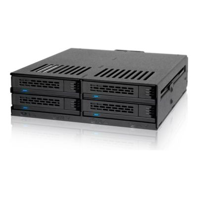 10. Stacja dokująca Icy Dock MB324SP-B, 0 TB, Serial ATA, Serial ATA II, Serial ATA III, Serial Attached SCSI (SAS), 440 g, Komputer stacjonarny