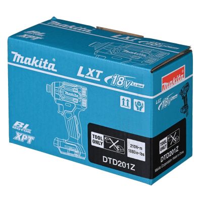 6. Zakrętarka udarowa 18V, 1/4" DTD201Z MAKITA