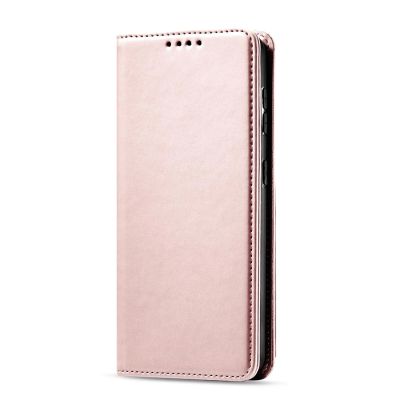 6. Magnet Card Case etui do Samsung Galaxy S22+ (S22 Plus) pokrowiec portfel na karty kartę podstawka różowy