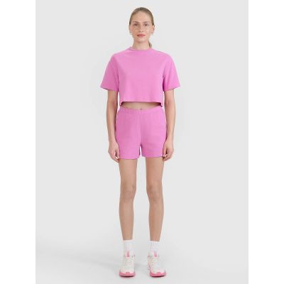 4. Damski t-shirt crop top 4F 4FWSS25TTSHF1977-54S