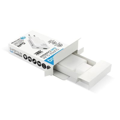 7. EVERACTIVE ŁADOWARKA SIECIOWA GAN 1 X USB, 1 X USB-C QUICK CHARGE 3.0 45W BIAŁA SC-460Q