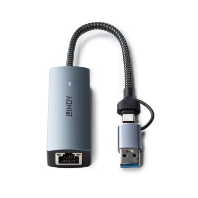 3. Lindy 43415 huby i koncentratory USB 3.2 Gen 2 (3.1 Gen 2) Type-C 5000 Mbit/s Szary