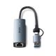 3. Lindy 43415 huby i koncentratory USB 3.2 Gen 2 (3.1 Gen 2) Type-C 5000 Mbit/s Szary