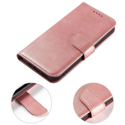 8. Etui Magnet Case z klapką do Xiaomi Redmi Note 11 Pro+ 5G (China) / 11 Pro 5G (China) / Mi11i HyperCharge / Poco X4 NFC 5G - różowe