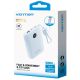 3. Powerbank Vention 10000mAh 2 x USB-C 1x USB-A z wyświetlaczem 22,5W niebieski