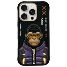 Etui Nimmy Cool&Cute 2.0 Monkey na iPhone 16 Pro - czarne