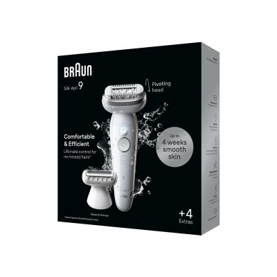 2. Depilator Braun Silk-épil 9 9-041, Srebrny, 40 pęset, MicroGrip, Bateria, 100 - 240 V, 50/60 Hz