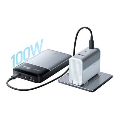 15. Powerbank Cuktech PB150S 100W 15000mAh - szary