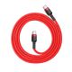 2. Kabel Baseus CATKLF-G09 USB-C - USB-C PD QC 60W 3A 480Mb/s 1m - czerwony