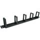 Alantec-Organizator kabli 1U 19" z przepustem szczotkowym, 5 plastikowych uchwytów