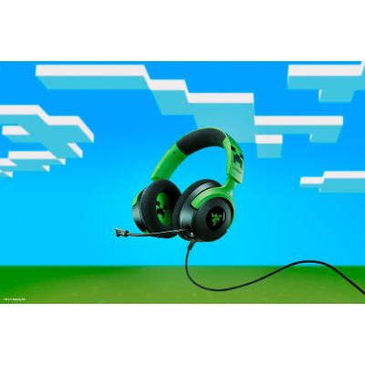 6. Zestaw słuchawkowy Razer Gaming Kraken V4 X przewodowe nauszne z mikrofonem edycja Minecraft