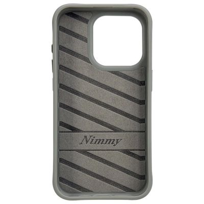5. Etui Nimmy Cool&Cute 2.0 Bear na iPhone 15 Pro - szare