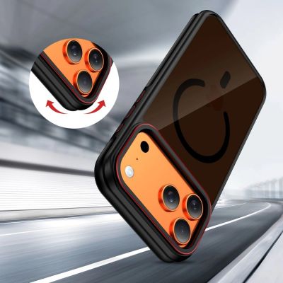 6. Etui Tech-Protect MagHybrid MagSafe na iPhone 17 Pro - czarno-czerwone