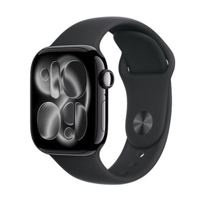 3. Zegarek Apple Watch Series 11 (2025) GPS 42mm Jet Black Aluminiowa koperta z paskiem sportowym S/M