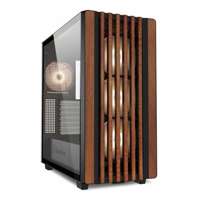 9. Sharkoon REBEL C70G RGB Full Tower Czarny, Drewno