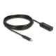 DeLOCK 80028 kabel USB USB 3.2 Gen 2 (3.1 Gen 2) 5 m USB C Czarny