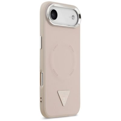 4. Etui Guess Triangle Logo MagSafe na iPhone Air - różowe
