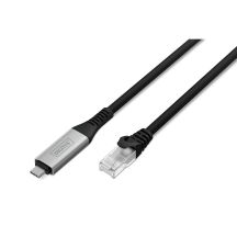 Digitus Kabel USB-C - RJ45 Ethernet, 1 Gbit/s, 15 m