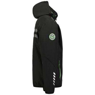 3. Kurtka softshell męska Geographical Norway ROYAUTE BLACK / GREEN DB MEN 068 BLACK / GREEN (WY8026H/GN-NOIR / VERT)