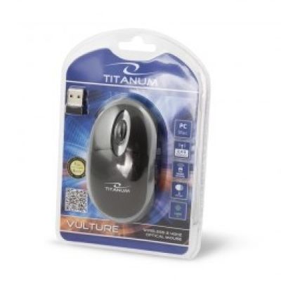 2. Mysz komputerowa TITANUM Vulture 3D TM116E (optyczna; 1000 DPI; kolor czarny, kolor szary)