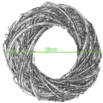 5. WIENIEC DO DEKORACJI 20CM BIAŁY