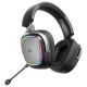 5. Słuchawki Rampage RETSU Słuchawki bezprzewodowe nauszne BT 2.4G RGB czarne