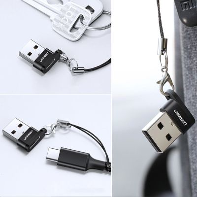 8. Adapter Ugreen US280 50568 USB-C 3.1 (żeński) / USB-A 2.0 (męski) - czarny