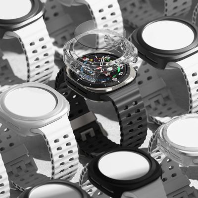 6. Zestaw etui+szkło Ringke Slim & Tempered Glass na Samsung Galaxy Watch Ultra 47 mm - czarny