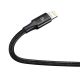 4. Kabel Baseus Rapid Series 3w1 USB-C - USB-C / Lightning / micro USB 20W PD 1.5m - czarny