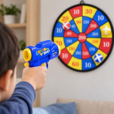7. DART RZUTKI DLA DZIECI NA RZEPY Z PISTOLETAMI 36CM