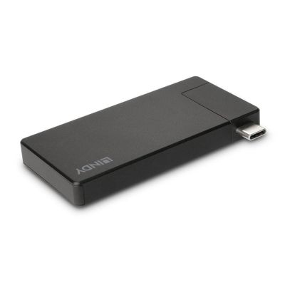 7. Lindy 43336 stacja dokująca Przewodowa USB 3.2 Gen 1 (3.1 Gen 1) Type-C Czarny
