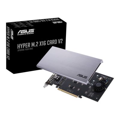 3. Kontroler ASUS Hyper M.2 PCIe 3.0 x16, 4x M.2 NVMe (2242/2260/2280/22110) GEN 3
