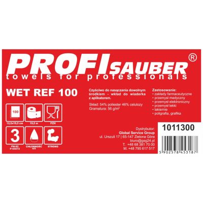 2. Ściereczki do nasączania POWER ProfiSauber WET REF 100 - WKŁAD