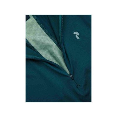 4. Koszulka damska PEAK PERFORMANCE W Core Half Zip Baselayer kolor zielony